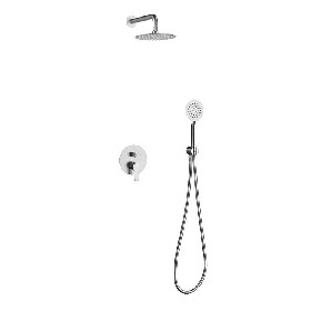 Bathroom 304 stainless steel wall mounted Concealed shower set
