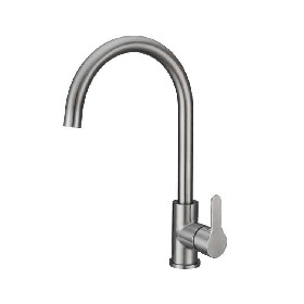 Contemporary ceramic cartridge 304 stainless steel kitchen faucet for sink