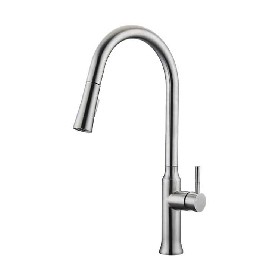 Single hole spring hot and cold water Pull out kitchen mixer