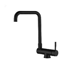 Black 304 stainless steel window type rotation angle Kitchen faucet