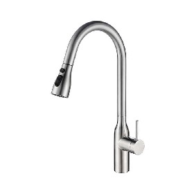 304 stainless steel brushed nickel Pull out Kitchen mixer