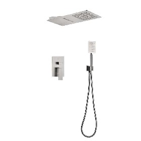 stainless steel 304 rainfall shower in wall mounted hidden Concealed shower