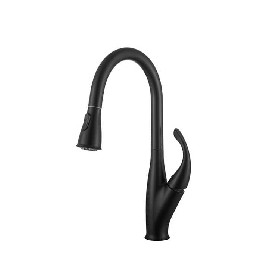 Good design hot and cold water black Pull out kitchen mixer