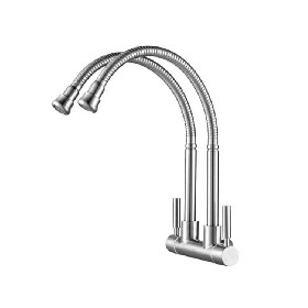 304 stainless steel wall mounted 360 rotate spout Kitchen cold tap