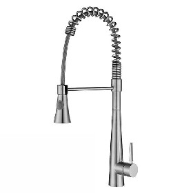 Single hole spring brushed sus304 Pull out kitchen mixer