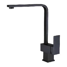 304 stainless steel new design black square Kitchen faucet