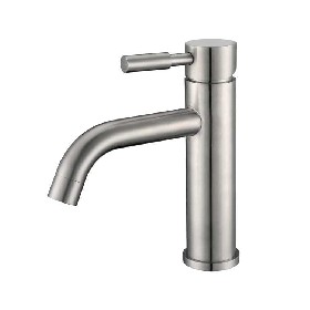 304 stainless steel single handle sanitary ware brushed Basin mixer