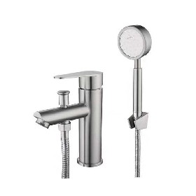 304 stainless steel waterfall bathroom brushed Basin mixer