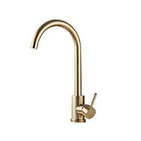 304 stainless steel brushed gold Kitchen faucet