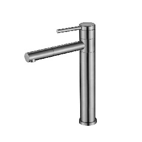 304 stainless steel bathroom wash brushed Pull out basin faucet