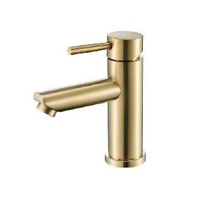 bathroom brushed glod 304 stainless steel Pull out basin faucet