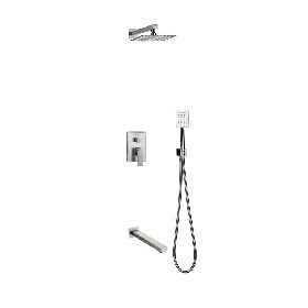 304 stainless steel bathroom wall mounted brushed Concealed shower