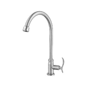 Deck mounted brushed 304 stainless steel Kitchen cold tap