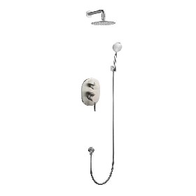 In wall mounted stainless steel bathroom brushed Concealed shower