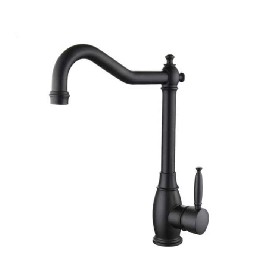 Kitchen faucet Single Hole Wash Sink Black 304 Stainless Steel