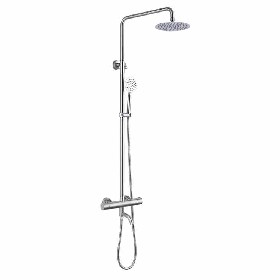 Thermostatic shower set 304 Stainless Steel Brushed Polish