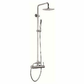 new stylish stainless steel 304 brushed bathroom exposed 2-function mixer Thermostatic shower set