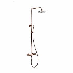 Wholesale Bathroom 304 Stainless Steel Rose gold TThermostatic shower set