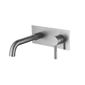 High-quality Wall mounted 304 Stainless steel single handle Bathroom mixer Concealed basin faucet