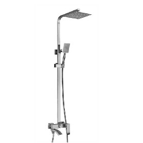 Best Quality SUS 304 Stainless Steel Bathroom Shower set Square Rain Shower Head Set