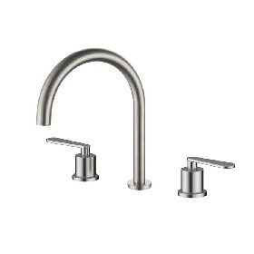 New Popular 304 stainless steel 3 Hole Bathroom Hotel Wash Split basin faucet